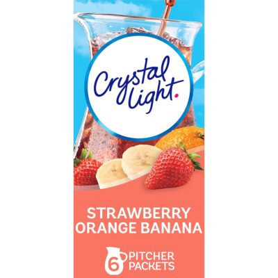 Crystal Light, Drink Mix Strawberry Orange Banana, 2.4 Ounce